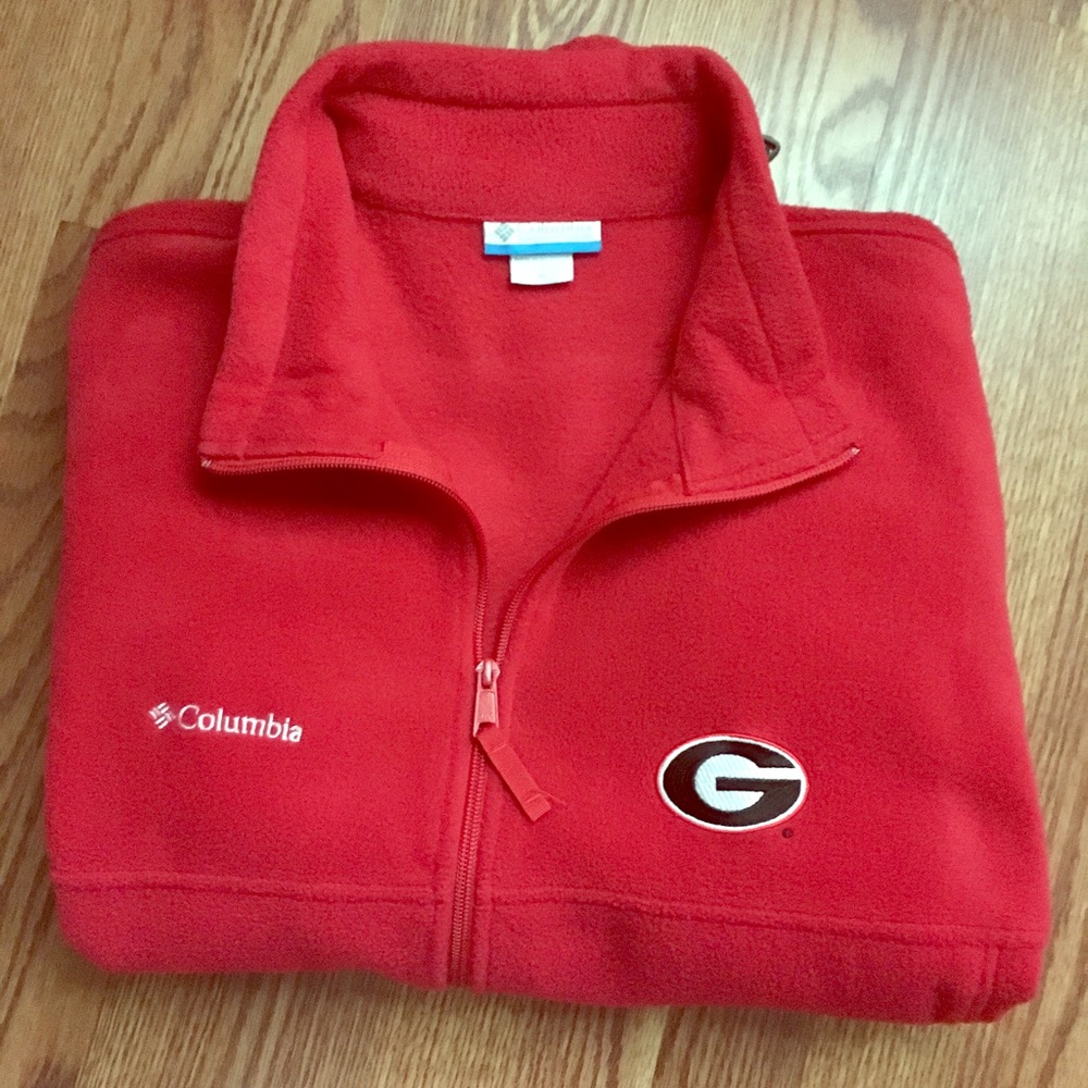COLUMBIA MEN'S GEORGIA BULLDOGS FLEECE  JACKET
